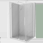 Mexen Velar плъзгаща се душ кабина 110 x 70 см, прозрачна, бяла - 871-110-070-01-20 (871-110-070-01-20)