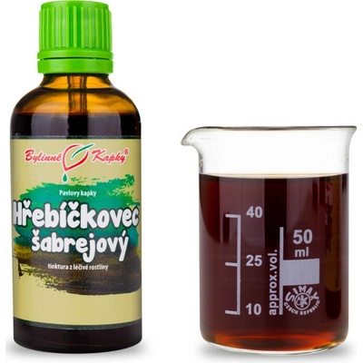 Bylinné kapky Klinčekovec šabrejový jambolan bylinné kvapky tinktúra 50 ml