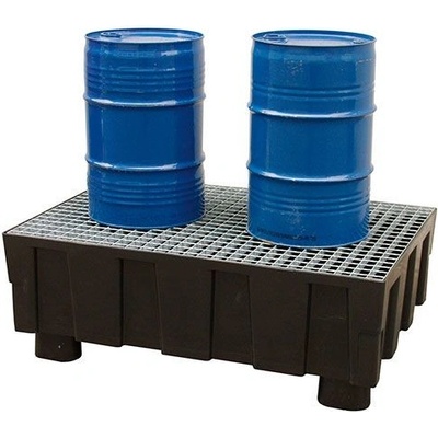 Záchytná vana plastová, 4 nohy, s pozink. roštem