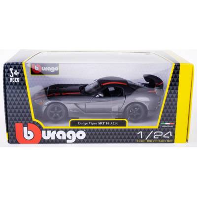 BBURAGO Dodge Viper SRT 10 ACR, Model sportovního automobilu, Sestavený, 1:24, Dodge Viper SRT 10 ACR, Jakékoliv pohlaví, Kov, Plast