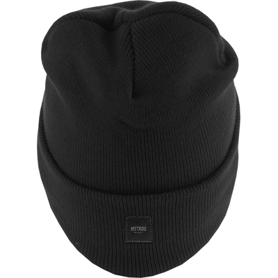 Masterdis Бийни шапка в черен цвят MSTRDS Letter Cuff Knit Beanie L UB-10582-00342 - Черен, размер one size