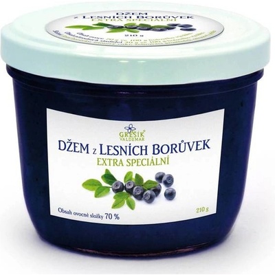 Grešík Džem Z lesních borůvek extra 210 g