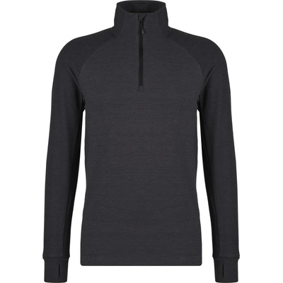 Heber Peak Мъжки поларен пуловер Heber peak TimberHe. Fleece Half Zip Fleece jumper - Black Melange - размер 3XL (005-5413-0117)