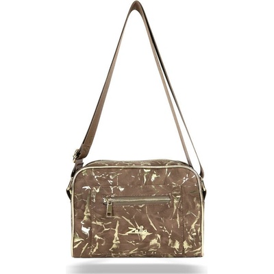 Zellia dámska crossbody kabelka Zlb303 Taupe Leaf