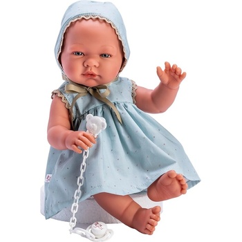 Asi Dolls Кукла Asi Dolls - Бебе Мария, със синя рокля на звездички, 43 cm (0366980)
