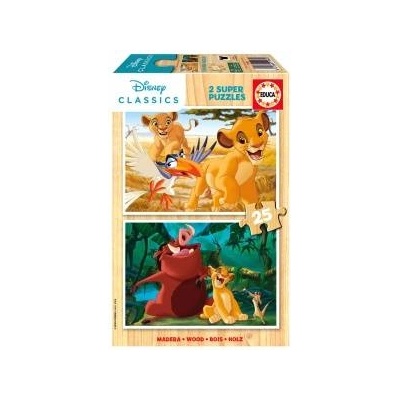 Educa Disney The Lion King wood puzzle 2x16pcs