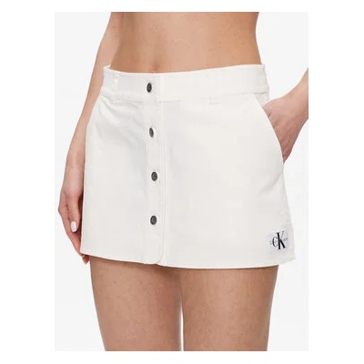 Calvin Klein Jeans Мини пола J20J220797 Бял Regular Fit (J20J220797)