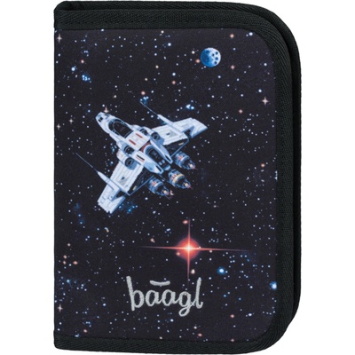 Baagl Училищен едноетажен моливник Pixel Space BAAGL | Cheren | Момчешки | ЕДИН РАЗМЕР