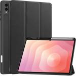 Samsung Защитен Кожен калъф за Samsung Galaxy Tab S11 Ultra с Протектор, Стойка и Слот за писалка | Зелен, Черен, Тъмносин, Сив, Златист, Зелен