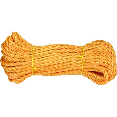 CONNEX PP stáčené víceúčelové lano 3pramenné, 8 mm × 20 m, oranž.