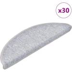 vidaXL Изтривалки за стълби, 30 бр. , 56x17x3 см, светлосиви, полукръгли (B.V.)