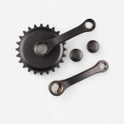 BTWIN Jednoprevodník 24 zubov s kľukami 100 mm
