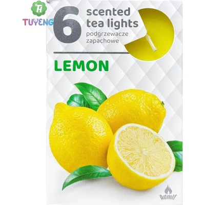 Admit Tea Lights Lemon 6 ks