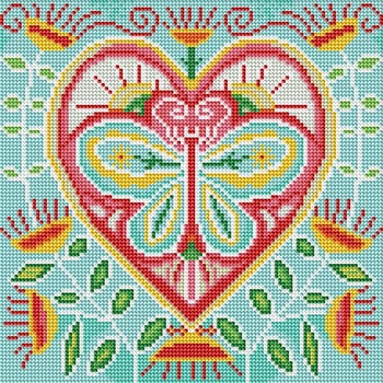 Image 1 of Milena Style Мандала за любов - Светещ Диамантен - диамантен гоблен