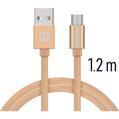Swissten 71522204 USB/Micro USB, 1,2m, zlatý