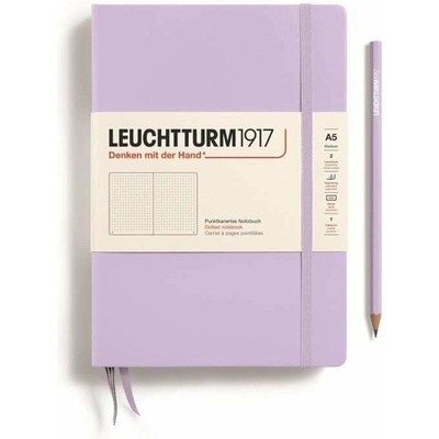 Leuchtturm1917 Zápisník Lilac Medium A5 tečkovaný