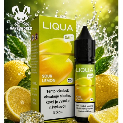 Liqua Salt Sour Lemon 10 ml 20 mg