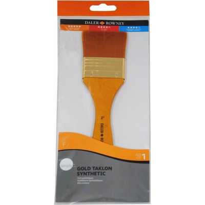 DALER ROWNEY Simply štetec na akryl Gold Taklon 2"