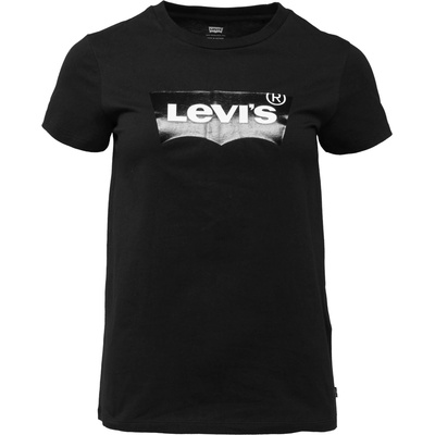 Levi's® Dámske tričko THE PERFECT TEE CLEAR FOIL čierna biela