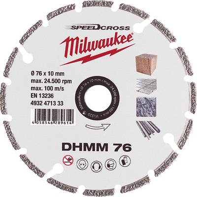 Milwaukee Diamantový kotouč 76 mm 4932471333