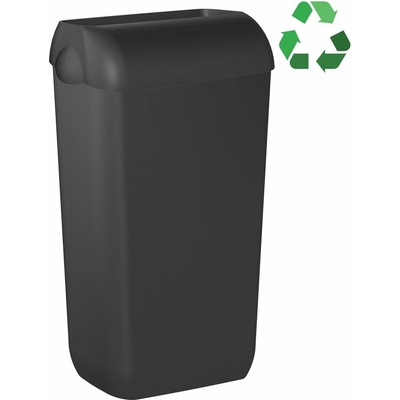 Marplast Ecolored nástenný odpadkový kôš s vekom 23 l, ABS, čierna mat A74020VB