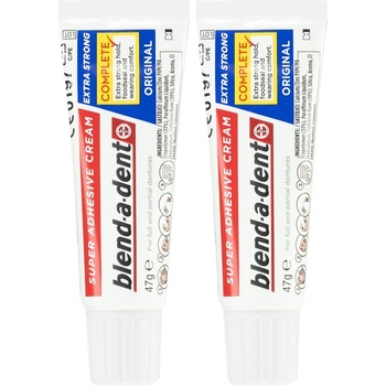 Blend-a-dent Extra Strong Original лепило крем за зъбни протези 2x47 гр