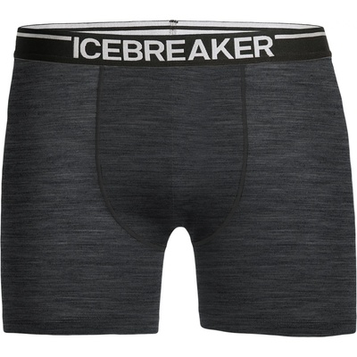 Icebreaker Мъжко мериносово термобельо Icebreaker Anatomica Boxers Merino base layer - Jet Heather (015-1155-0613)