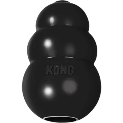 KONG KONG Extreme King XXL - Забавна гумена играчка за дъвчене и носене с дупка за лакомства, за кучета от едри породи 16 см