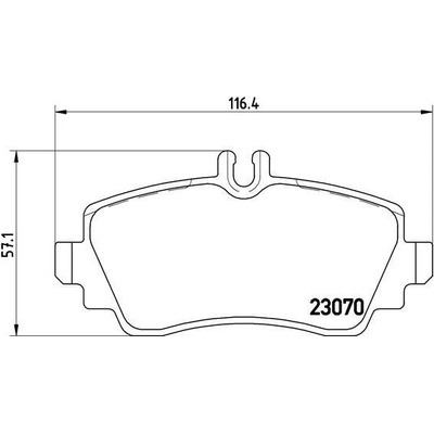 Sada brzdových platničiek kotúčovej brzdy BREMBO P 50 047
