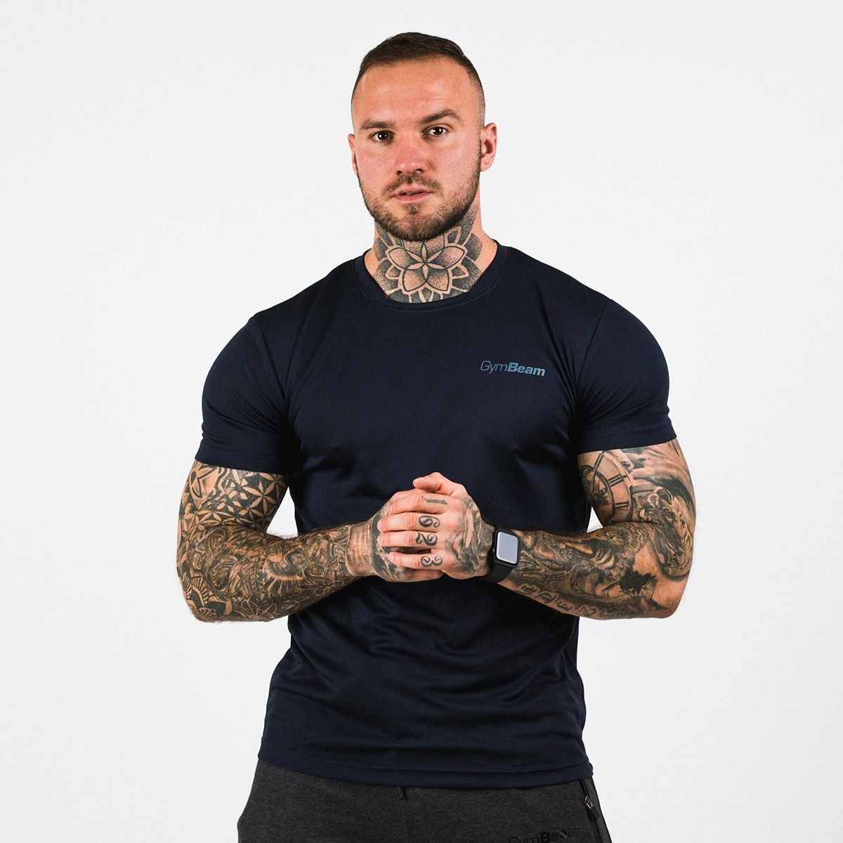 GymBeam Мъжка тениска TRN Navy M