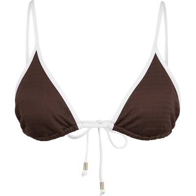 Seafolly Дамско бикини горнище Seafolly Women's Beach Bound Slide Tri Bikini top - Dark Chocolate - размер 36 (EU) (150-5768-0113)