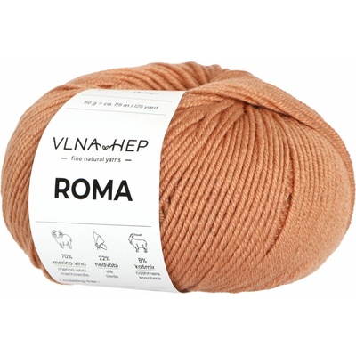 Vlna-hep Příze Roma - luxusní přírodní příze - kašmír, merino vlna, hedvábí Roma: 132920 Sandstone