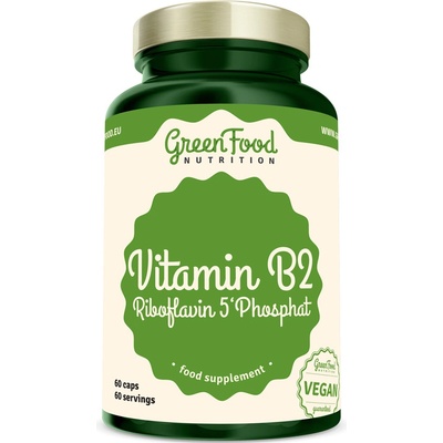 Greenfood Nutrition Vitamin B2 Riboflavin 5'Phosphat 60 kapslí