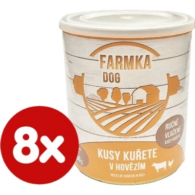 Falco Farmka dog s kuraťom 8 x 0,8 kg