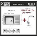 Leks BOWL BB 78.1 SI/Irma X Промо пакет мивка със смесител