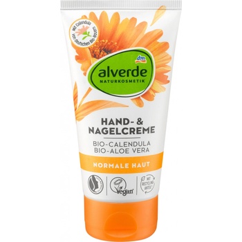 alverde Naturkosmetik krém na ruce bio měsíček & bio aloe vera 75 ml