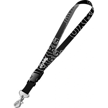 Snúrka na krk Karton P+P s karabínkou OXY OXBG White