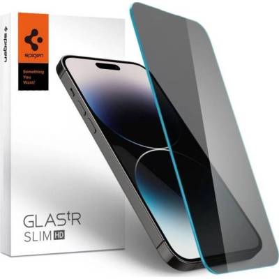 Spigen Стъклен протектор, Spigen GLAS. tR Slim, За iPhone 14 Pro Max, Privacy (AGL05211) (AGL05211)