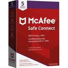 McAfee Safe Connect VPN 5 lic. 1 rok (MSCVPN-1-5)