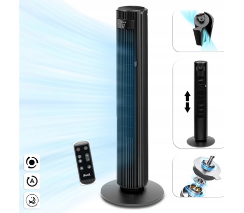 Levoit TempSense 42 DC Tower Fan čierny