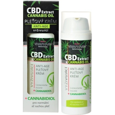 Vivaco CBD Pleťový krém s cannabidiolem 50 ml