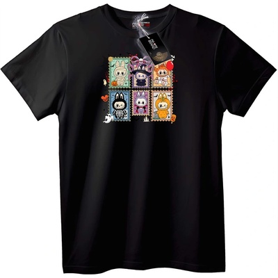 NOONEBRAND Тениска Halloween Зайчета - M, Black
