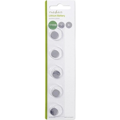 Nedis BALCR12205BL 3V литиева клетка с копче CR1220, 5бр. /опаковка (BALCR12205BL)
