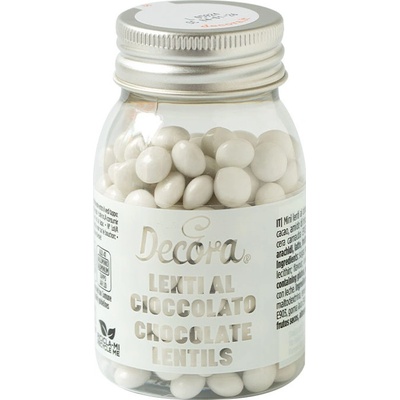Decora Čokoládové lentilky biele 80 g