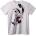 NOONEBRAND Тениска тъмен заек - 7XL, Black