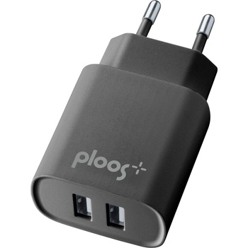 Ploos Адаптер за зарядно за ел. мрежа 220v, 2a, Черно