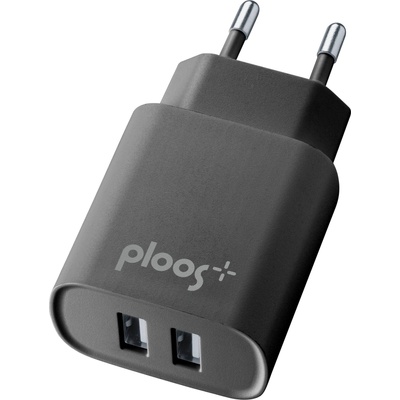 Ploos Адаптер за зарядно за ел. мрежа 220v, 2a, Черно