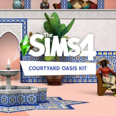 Игра The Sims 4: Courtyard Oasis Kit за PC EA App (Origin), Електронна доставка