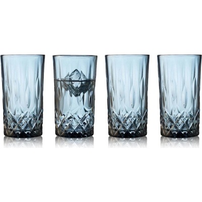 LYNGBY GLAS sklenic Highball Sorrento modré 4 x 380 ml