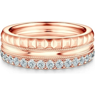Savicki Sada prsteňov Symphony ružové zlato diamanty ZST SAVNo 501DR 512R 508R